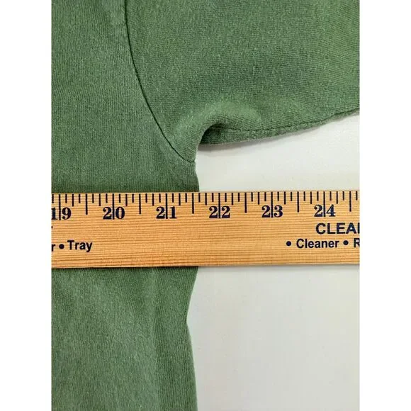 Village Pizza Athens Alabama Green Short Sleeve T Shirt Adult Size L Large - Picture 8 of 11